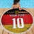 Custom Germany Football Road to the 4th European Championship Beach Blanket Black Color - Wonder Print Shop