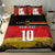 Custom Germany Football Road to the 4th European Championship Bedding Set Black Color - Wonder Print Shop