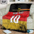 Custom Germany Football Road to the 4th European Championship Blanket Black Color