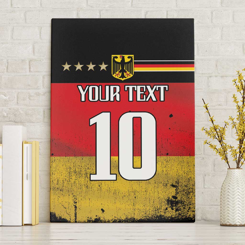 Custom Germany Football Road to the 4th European Championship Canvas Wall Art Black Color - Wonder Print Shop