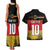 Custom Germany Football Road to the 4th European Championship Couples Matching Tank Maxi Dress and Hawaiian Shirt Black Color - Wonder Print Shop