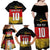 Custom Germany Football Road to the 4th European Championship Family Matching Off Shoulder Maxi Dress and Hawaiian Shirt Black Color - Wonder Print Shop