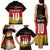 Custom Germany Football Road to the 4th European Championship Family Matching Tank Maxi Dress and Hawaiian Shirt Black Color - Wonder Print Shop