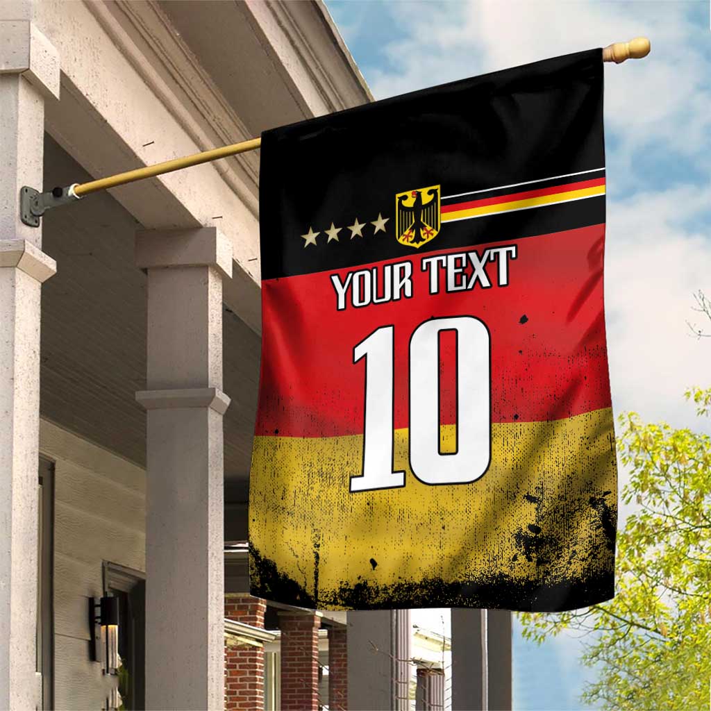 Custom Germany Football Road to the 4th European Championship Garden Flag Black Color - Wonder Print Shop