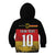 Custom Germany Football Road to the 4th European Championship Kid Hoodie Black Color - Wonder Print Shop