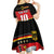 Custom Germany Football Road to the 4th European Championship Kid Short Sleeve Dress Black Color - Wonder Print Shop