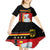 Custom Germany Football Road to the 4th European Championship Kid Short Sleeve Dress Black Color - Wonder Print Shop