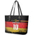 Custom Germany Football Road to the 4th European Championship Leather Tote Bag Black Color - Wonder Print Shop