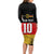 Custom Germany Football Road to the 4th European Championship Long Sleeve Bodycon Dress Black Color - Wonder Print Shop