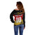 Custom Germany Football Road to the 4th European Championship Off Shoulder Sweater Black Color - Wonder Print Shop