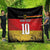 Custom Germany Football Road to the 4th European Championship Quilt Black Color