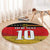 Custom Germany Football Road to the 4th European Championship Round Carpet Black Color