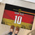 Custom Germany Football Road to the 4th European Championship Rubber Doormat Black Color