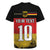 Custom Germany Football Road to the 4th European Championship Rugby Jersey Black Color