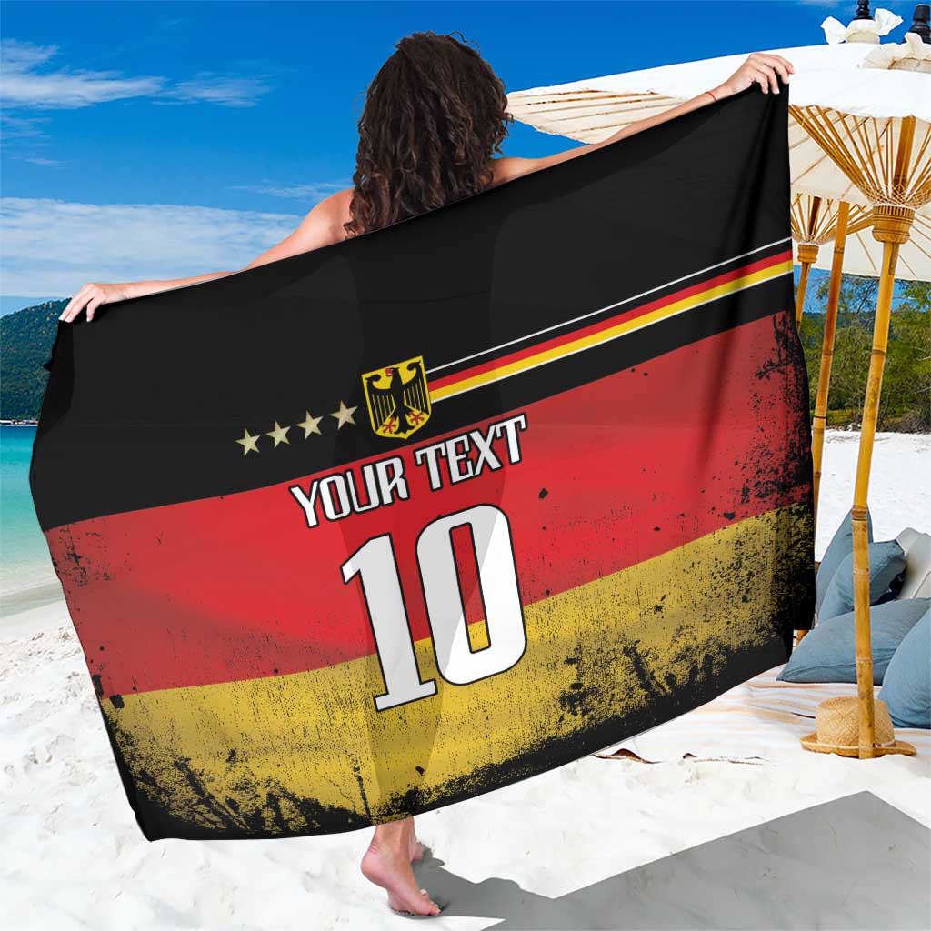 Custom Germany Football Road to the 4th European Championship Sarong Black Color