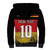 Custom Germany Football Road to the 4th European Championship Sherpa Hoodie Black Color