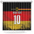 Custom Germany Football Road to the 4th European Championship Shower Curtain Black Color