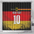 Custom Germany Football Road to the 4th European Championship Shower Curtain Black Color