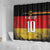 Custom Germany Football Road to the 4th European Championship Shower Curtain Black Color