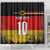 Custom Germany Football Road to the 4th European Championship Shower Curtain Black Color