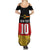 Custom Germany Football Road to the 4th European Championship Summer Maxi Dress Black Color