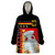 Custom Germany Football Road to the 4th European Championship Wearable Blanket Hoodie Black Color