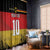 Custom Germany Football Road to the 4th European Championship Window Curtain Black Color