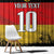 Custom Germany Football Road to the 4th European Championship Window Curtain Black Color