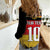 Custom Germany Football Road to the 4th European Championship Women Casual Shirt Black Color