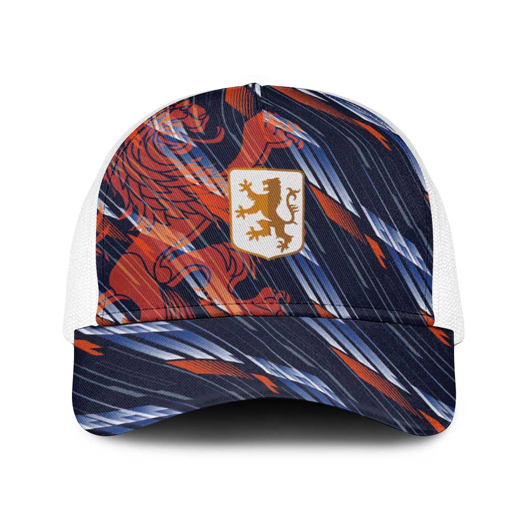 Netherlands Lion Football Baseball Net Cap Sporty Style - Wonder Print Shop