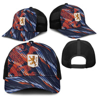 Netherlands Lion Football Baseball Net Cap Sporty Style - Wonder Print Shop