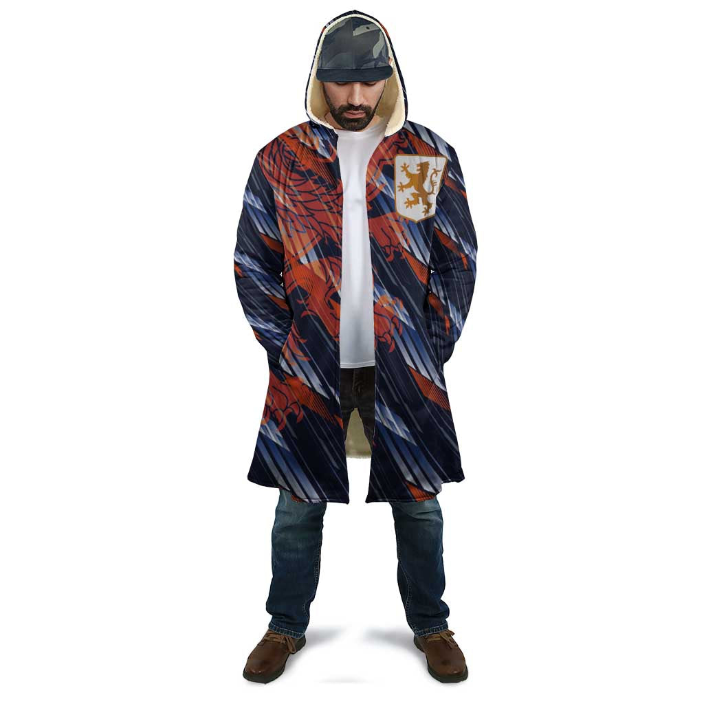 Custom Netherlands Lion Football Cloak Sporty Style - Wonder Print Shop