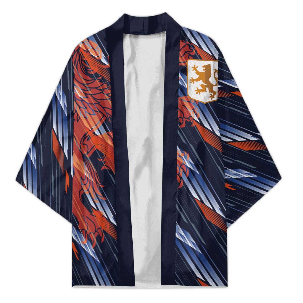 Custom Netherlands Lion Football Kimono Sporty Style - Wonder Print Shop