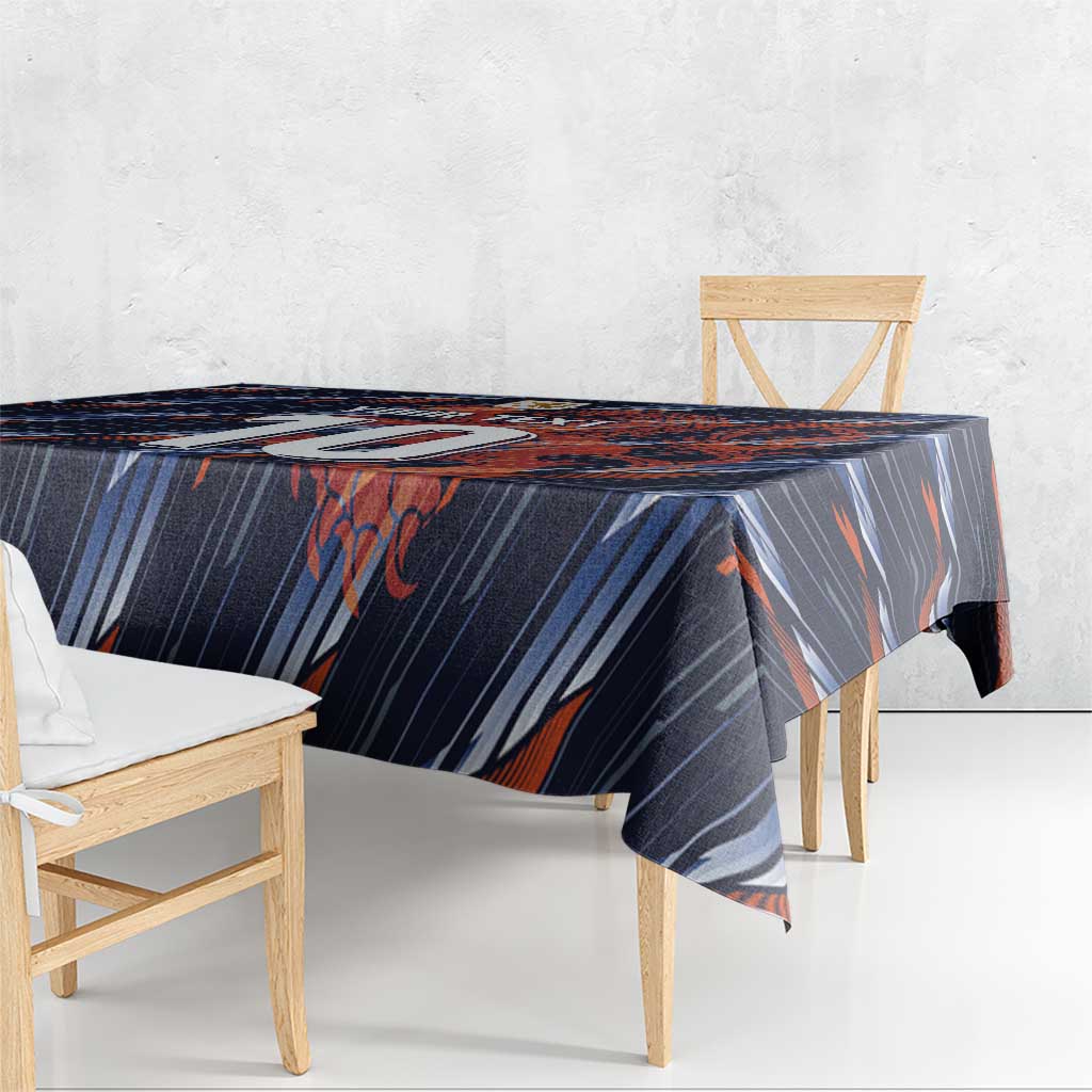 Custom Netherlands Lion Football Tablecloth Sporty Style - Wonder Print Shop