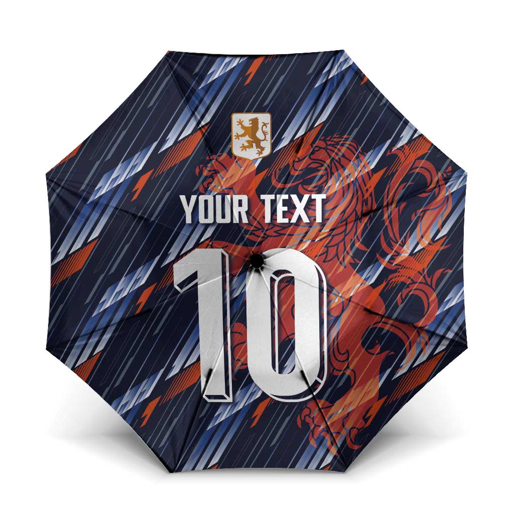 Custom Netherlands Lion Football Umbrella Sporty Style - Wonder Print Shop