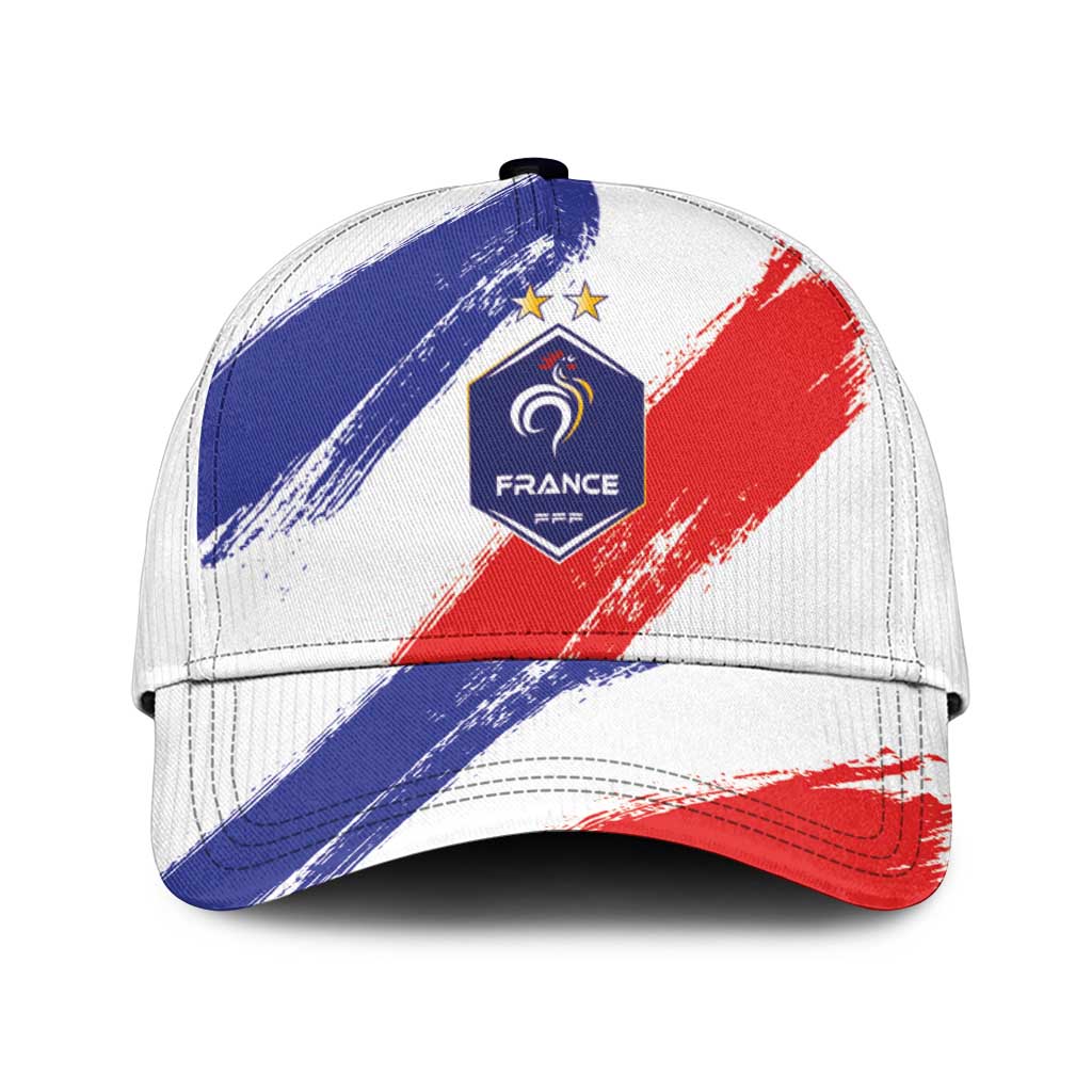France Foorball Classic Cap Les Bleus Tricolor Brush Style - Wonder Print Shop