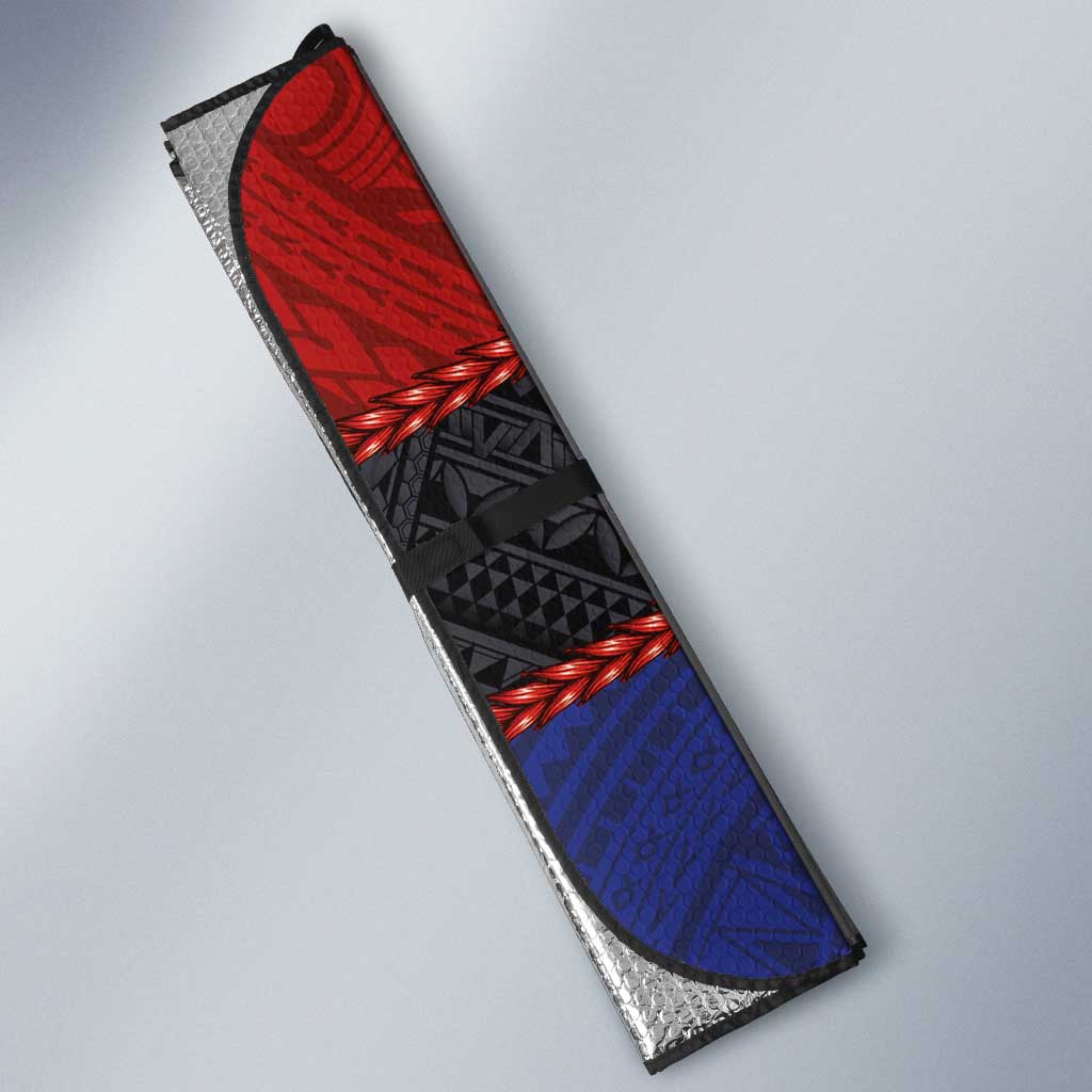 Samoan DNA-Proud of Samoa Auto Sun Shade Polynesian Patterns - Wonder Print Shop