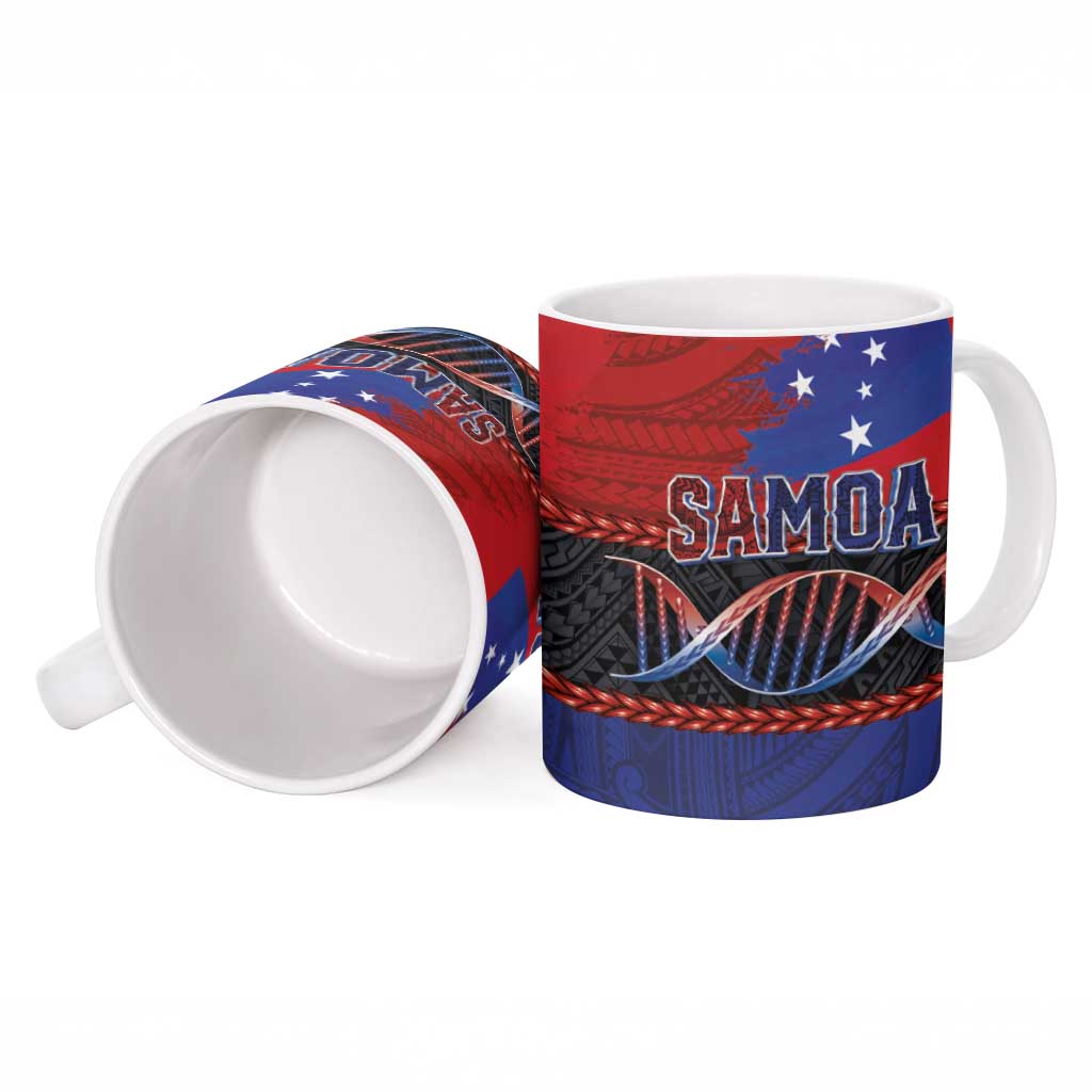 Samoan DNA-Proud of Samoa Ceramic Mug Polynesian Patterns - Wonder Print Shop