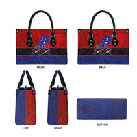 Samoan DNA-Proud of Samoa Leather Bag Polynesian Patterns - Wonder Print Shop