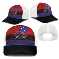 Personalised Samoan DNA-Proud of Samoa Mesh Trucker Cap Polynesian Patterns - Wonder Print Shop