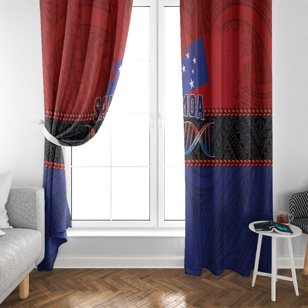 Samoan DNA-Proud of Samoa Window Curtain Polynesian Patterns - Wonder Print Shop
