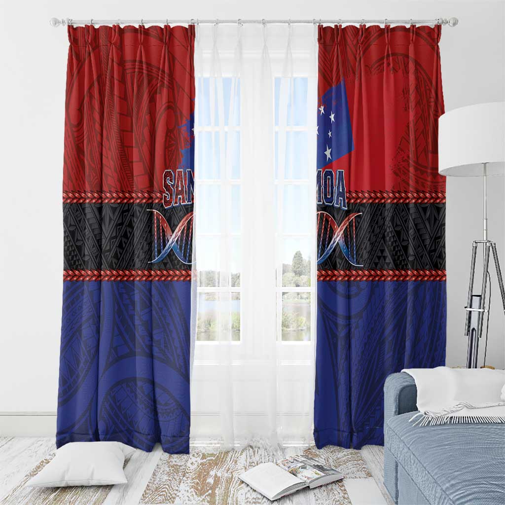 Samoan DNA-Proud of Samoa Window Curtain Polynesian Patterns - Wonder Print Shop