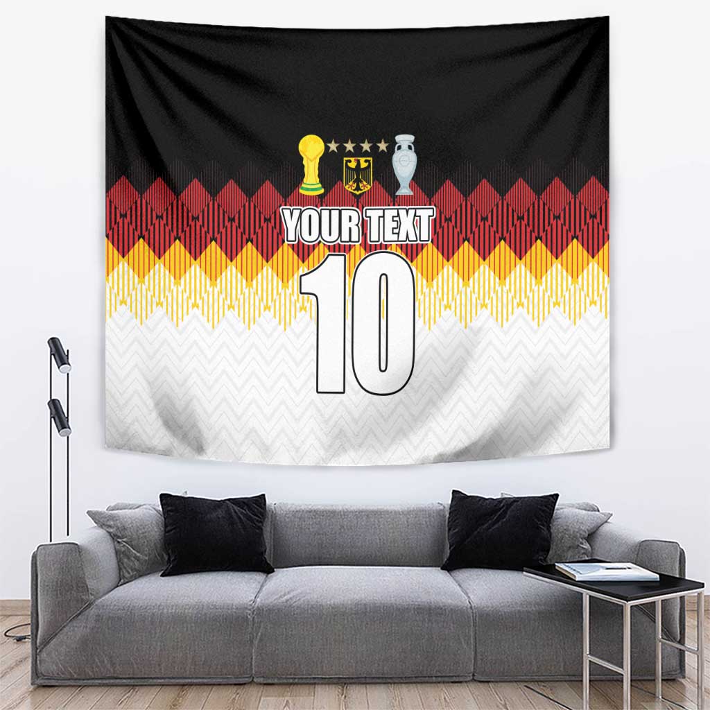 Custom Germany Football Tapestry Die Mannschaft Championship Titles World and Euro