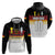 Custom Germany Football Zip Hoodie Die Mannschaft Championship Titles World and Euro