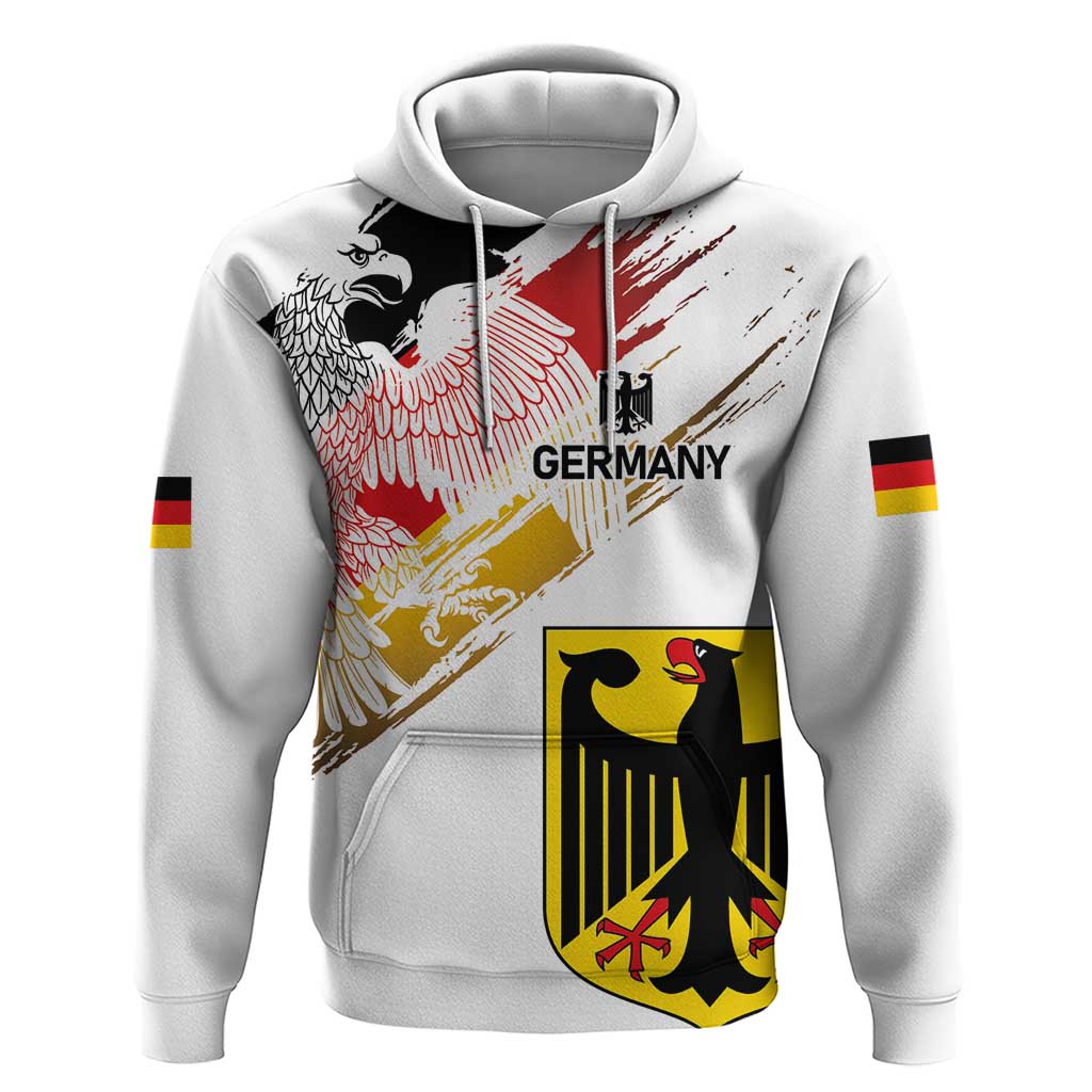 Personalised Germany Seal and Eagle Grunge Flag Hoodie - Wonder Print Shop