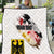 Personalised Germany Seal and Eagle Grunge Flag Quilt