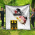 Personalised Germany Seal and Eagle Grunge Flag Quilt