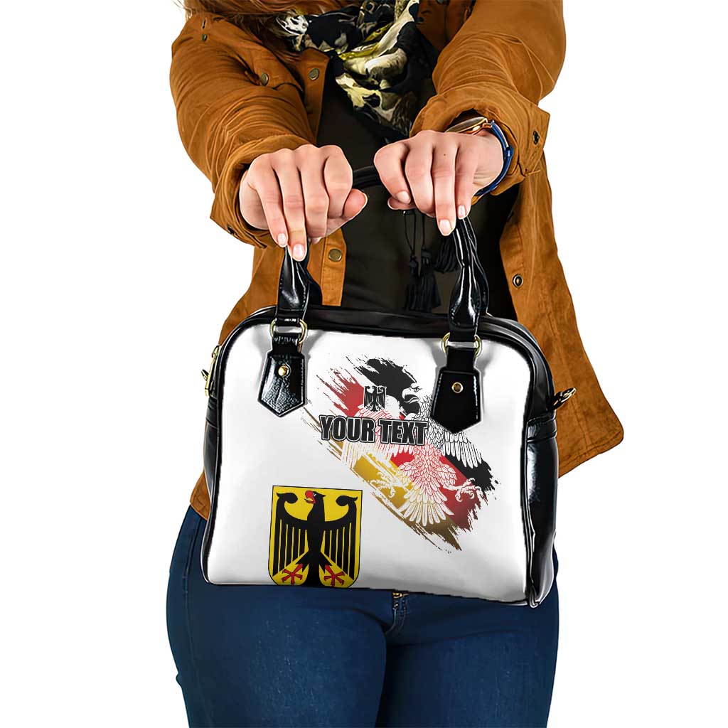 Personalised Germany Seal and Eagle Grunge Flag Shoulder Handbag