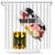 Personalised Germany Seal and Eagle Grunge Flag Shower Curtain