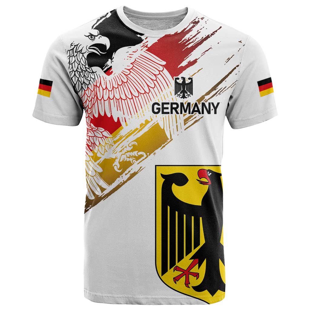 Personalised Germany Seal and Eagle Grunge Flag T Shirt